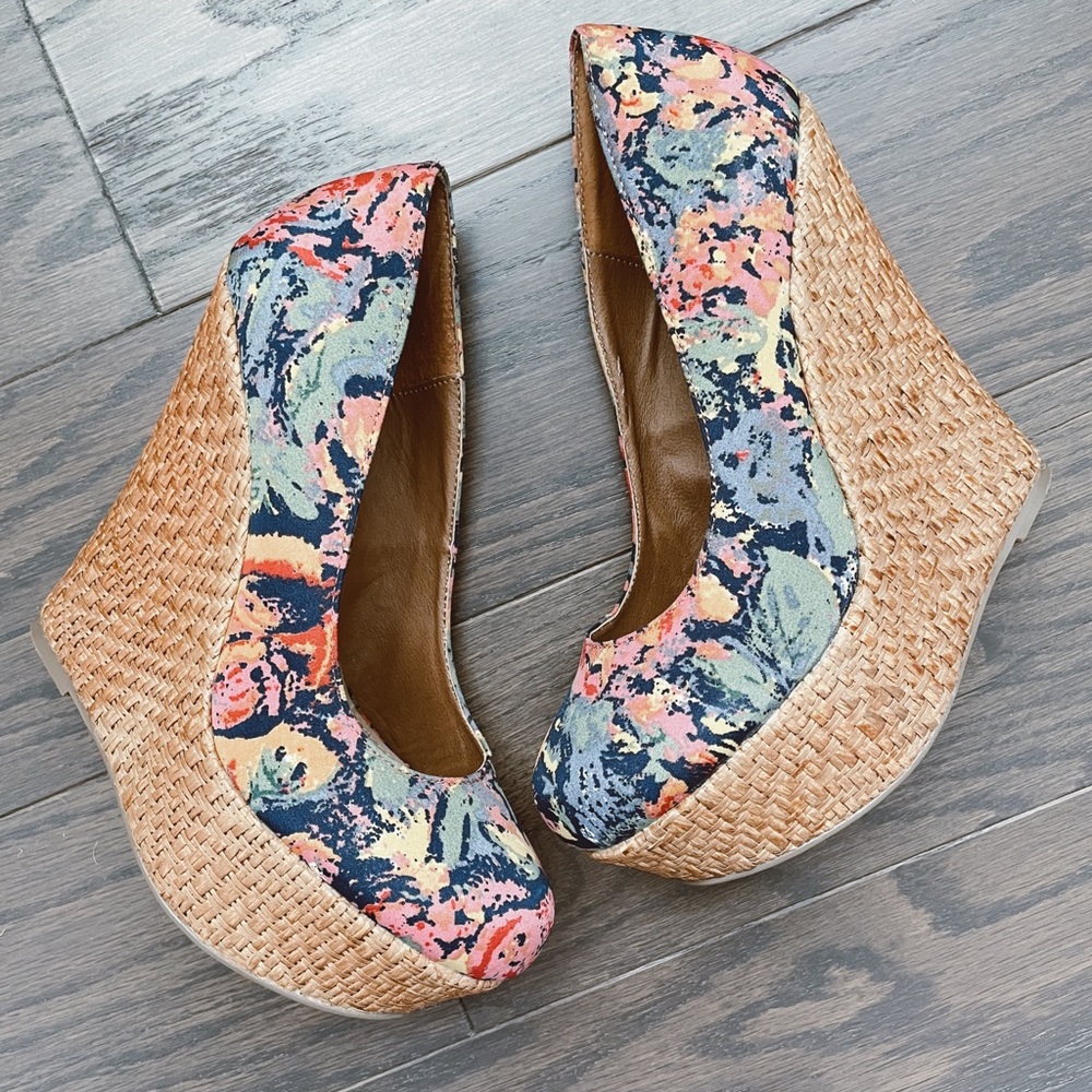 Steve Madden Floral Wedges
